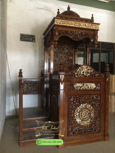 Mimbar Masjid Kubah Ukiran Jati Jepara